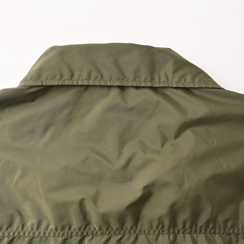 Prada Technical Nylon Short-Sleeve Shirt Jacket Sage Green view