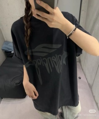 Black Oversized Graphic Short Sleeve T-Shirt