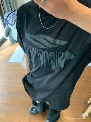 Black Oversized Graphic Short Sleeve T-Shirt view 10