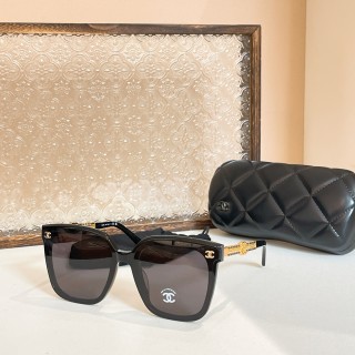 Chanel Model 5558 Square Sunglasses - Black view 2
