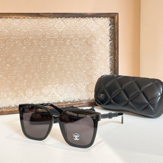 Chanel Model 5558 Square Sunglasses - Black view 3