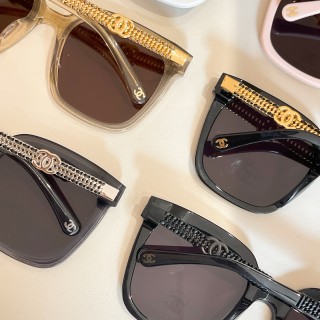 Chanel Model 5558 Square Sunglasses - Black view 7