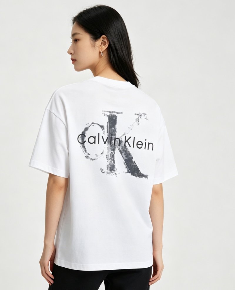 Calvin Klein White Monogram Logo T-Shirt