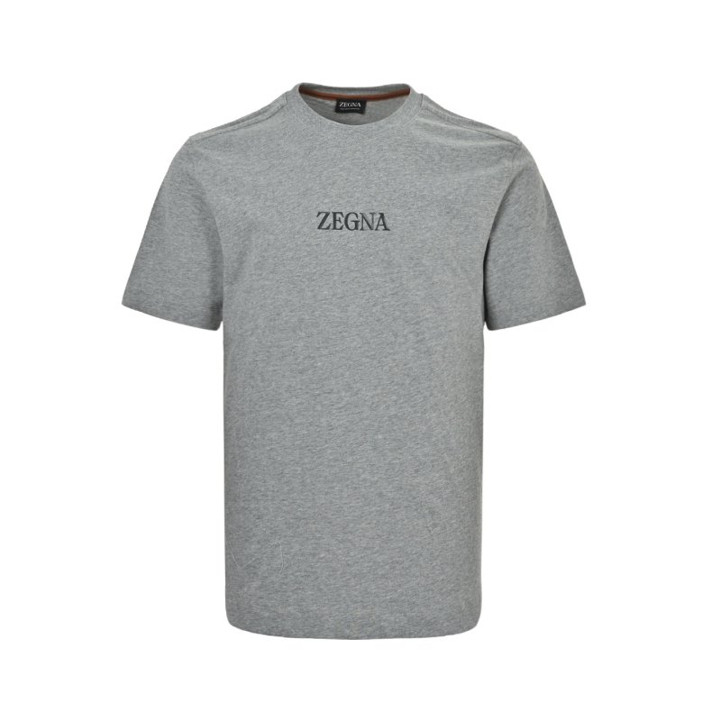 Zegna Grey Logo T-Shirt view