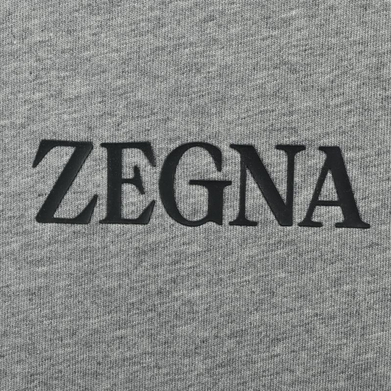 Zegna Grey Logo T-Shirt view
