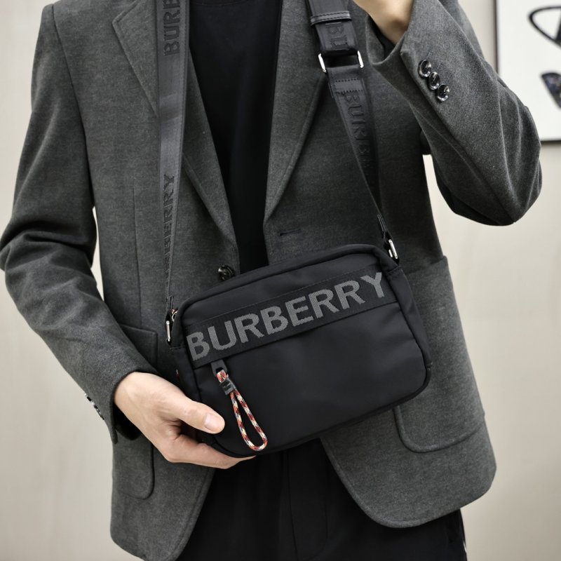 Burberry Logo Black Nylon Shoulder Bag view