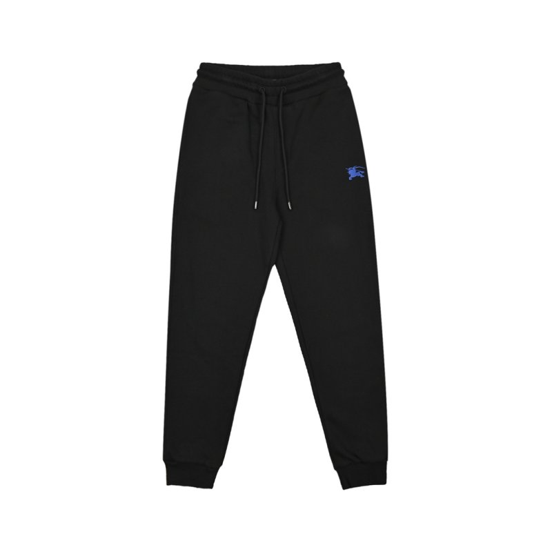 Burberry Black Jogger Pants with EKD Emblem view