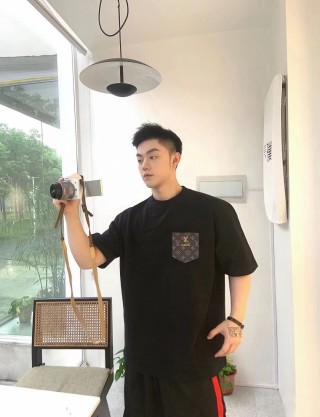Louis Vuitton Monogram Pocket Black T-Shirt