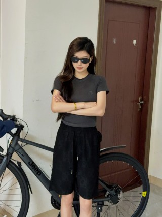 Louis Vuitton Monogram Black Bermuda Shorts view 6