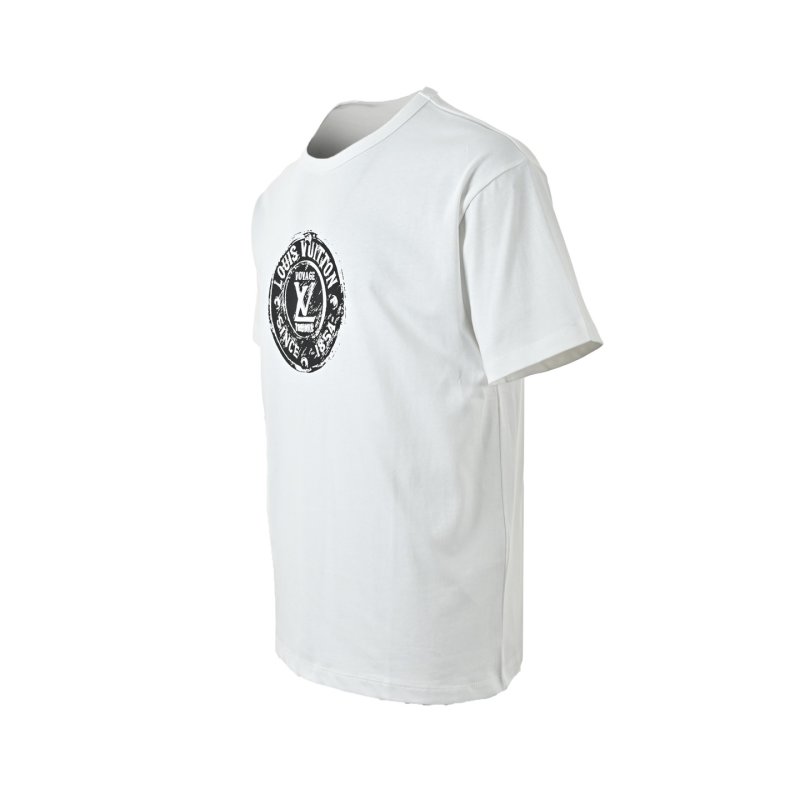White Oversized Short Sleeve T-Shirt with Logo Print view