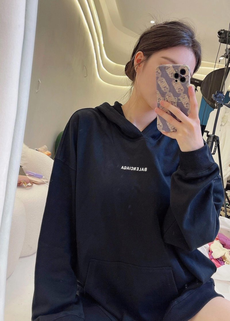 Balenciaga Black Oversized Hoodie view