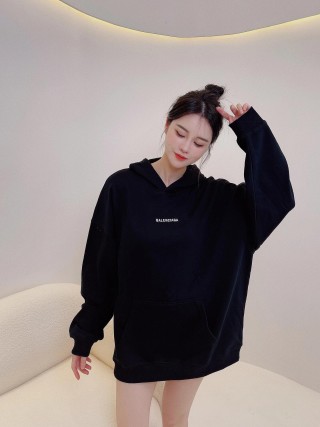 Balenciaga Black Oversized Hoodie view 4