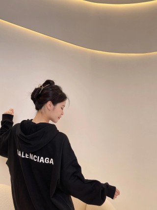 Balenciaga Black Oversized Hoodie view 5
