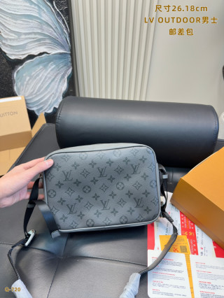 Louis Vuitton Outdoor Messenger Bag Grey view 3