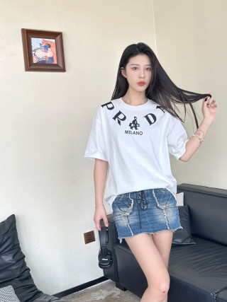 Prada Milano White Graphic T-Shirt