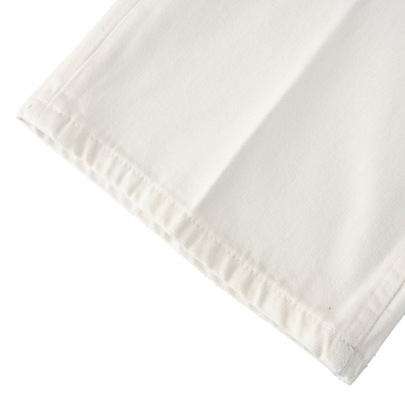 Premium Cream White Straight-Fit Denim Jeans view