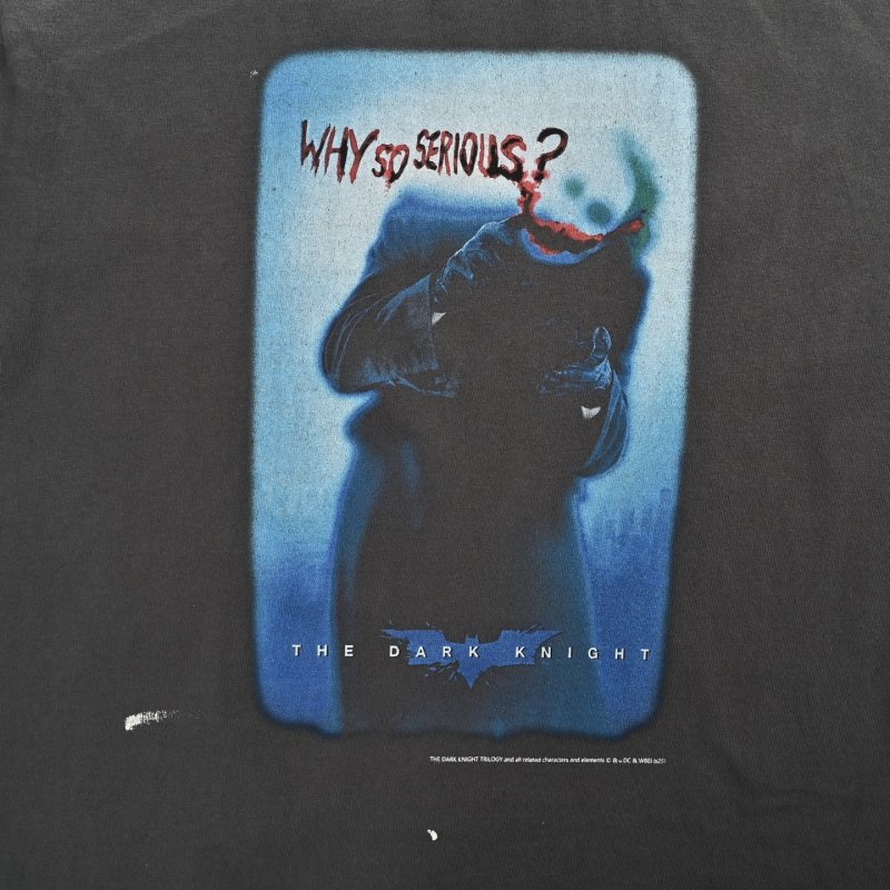 Vintage Graphic Black T-Shirt with Blue Print view
