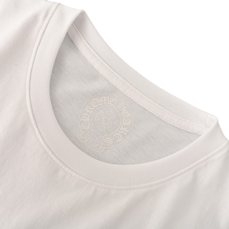 White Short Sleeve T-Shirt with Graphic Back Print view