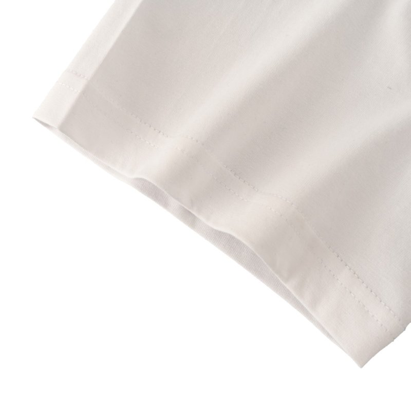 White Short Sleeve T-Shirt with Graphic Back Print view