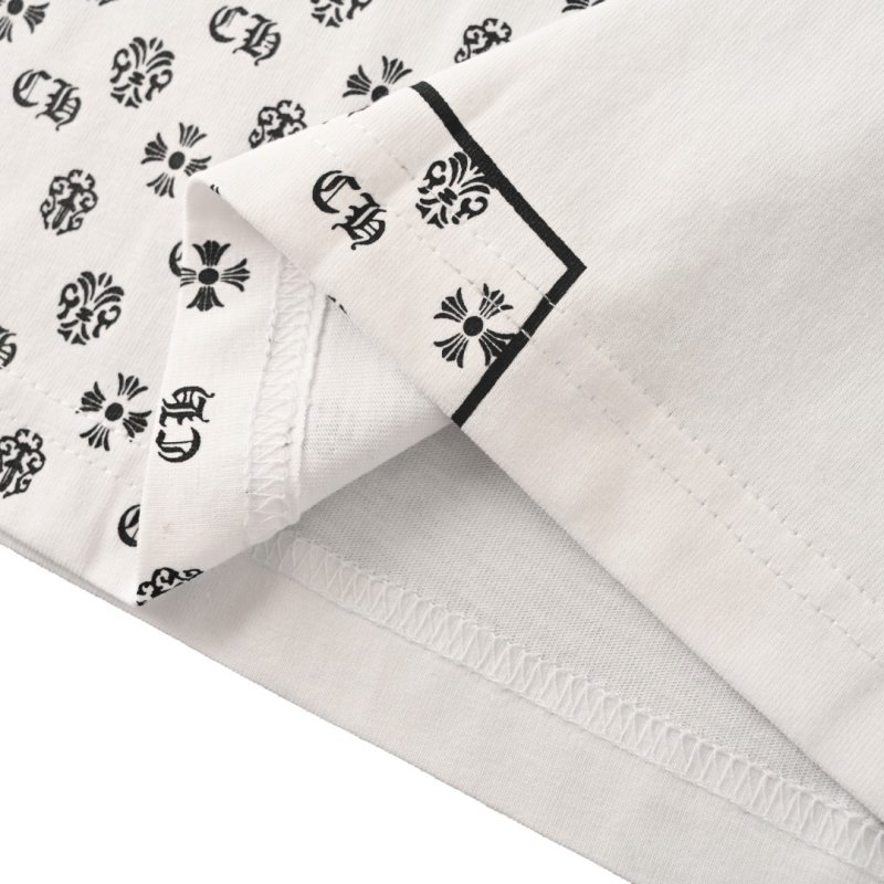White Short Sleeve T-Shirt with Graphic Back Print view