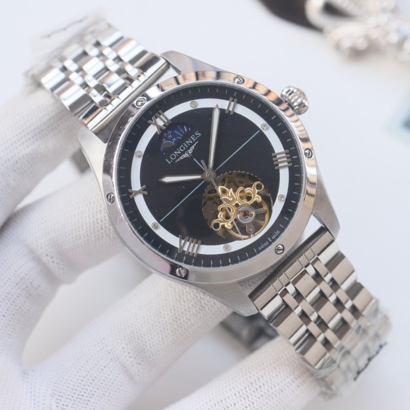 Longines Master Collection Automatic Steel Watch 42mm Black Dial