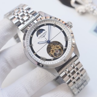 Longines Master Collection Automatic Steel Watch 42mm Black Dial view 4