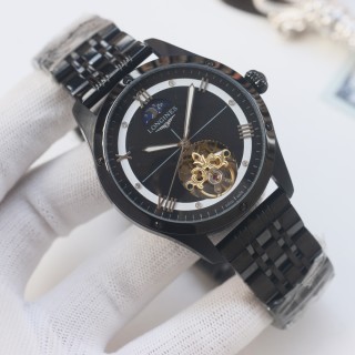 Longines Master Collection Automatic Steel Watch 42mm Black Dial view 7