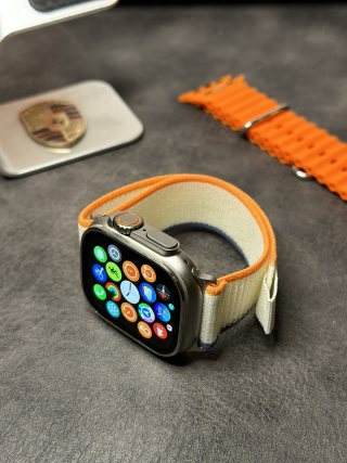 Apple Watch Ultra 2 49mm Smartwatch - Orange/Cream view 7