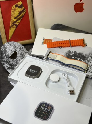 Apple Watch Ultra 2 49mm Smartwatch - Orange/Cream view 9