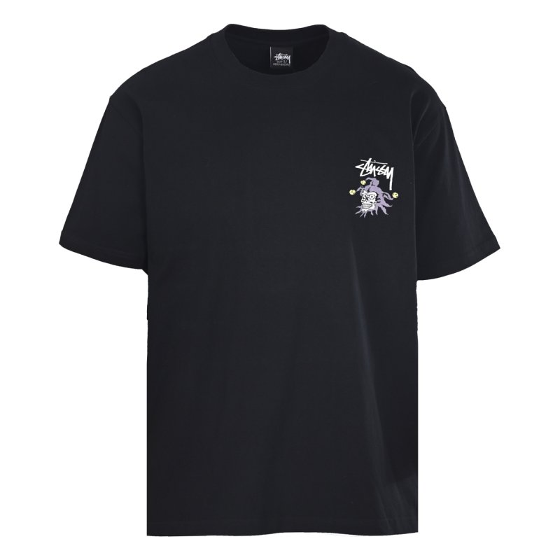 Stüssy Black Skull Graphic Short Sleeve T-Shirt view