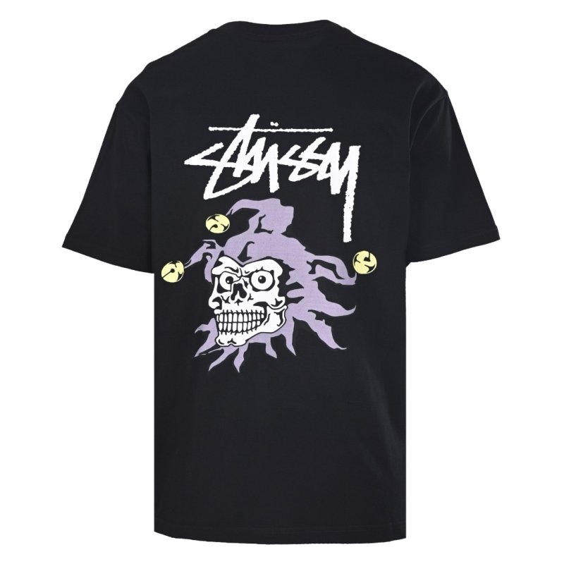 Stüssy Black Skull Graphic Short Sleeve T-Shirt view