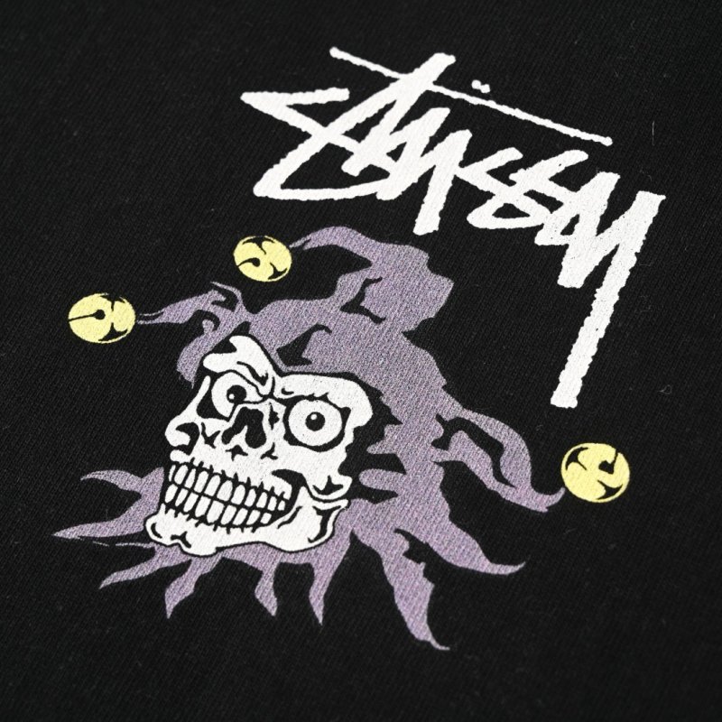 Stüssy Black Skull Graphic Short Sleeve T-Shirt view