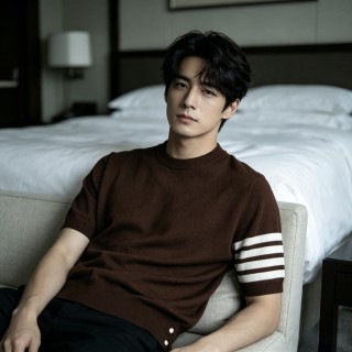 Brown Stripe Short-Sleeve T-Shirt
