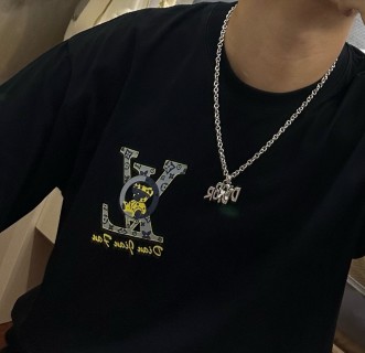 Dior Silver-Tone Logo Charm Necklace view 9