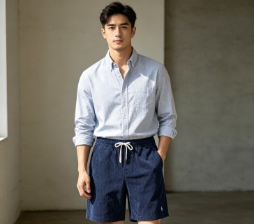 Polo Ralph Lauren Navy Corduroy Shorts view 4