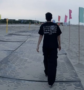 Black Oversized Short Sleeve T-Shirt with Embroidered Detail view 5