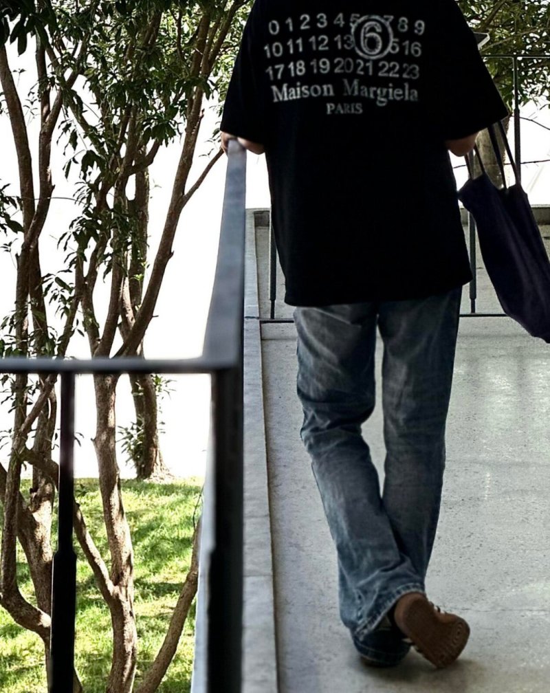 Black Oversized Short Sleeve T-Shirt with Embroidered Detail view