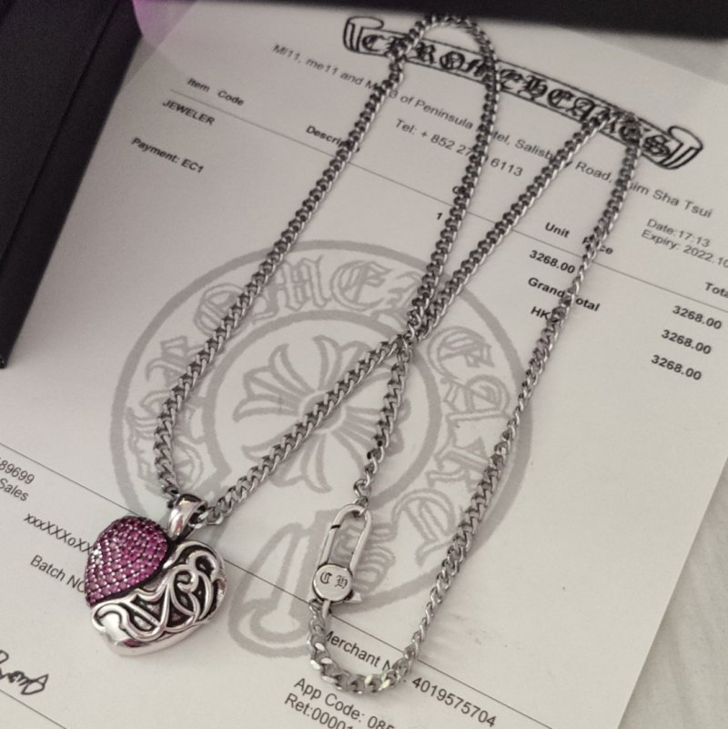 Chrome Hearts Silver Shield Pendant Necklace view