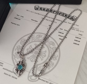 Chrome Hearts Silver Shield Pendant Necklace view 5