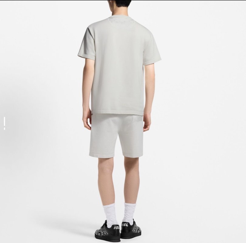 Louis Vuitton Knit Jacquard Nylon Drawstring Shorts Cream view