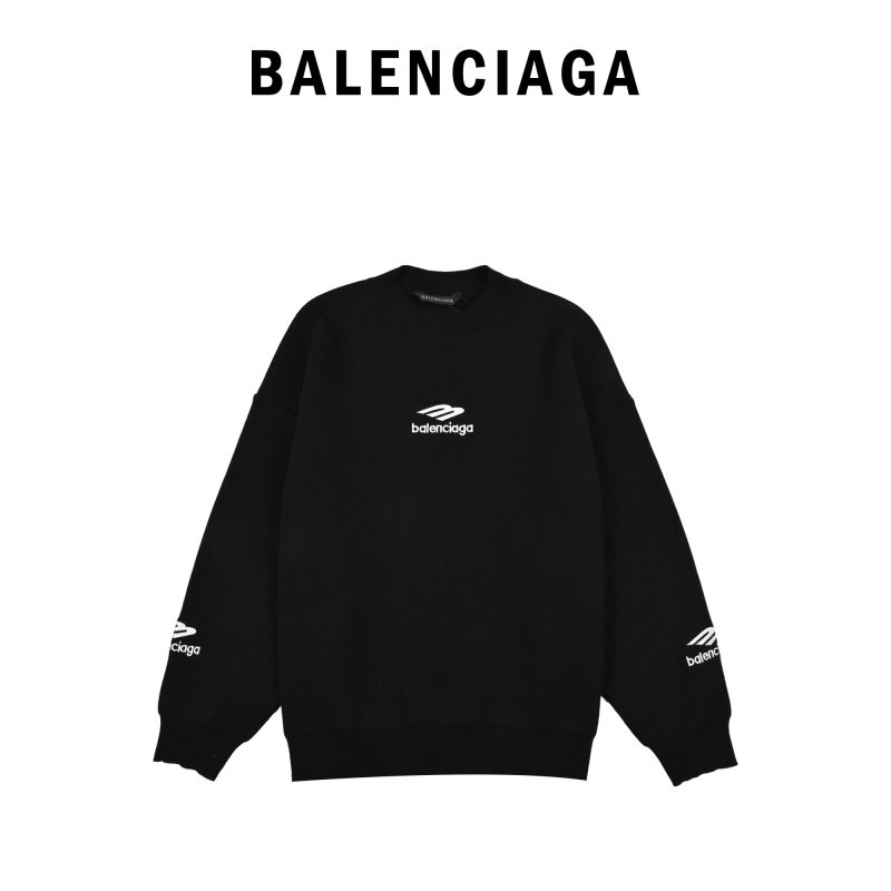Balenciaga Black Logo Sweatshirt view
