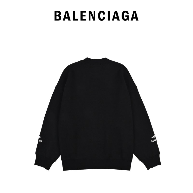 Balenciaga Black Logo Sweatshirt view
