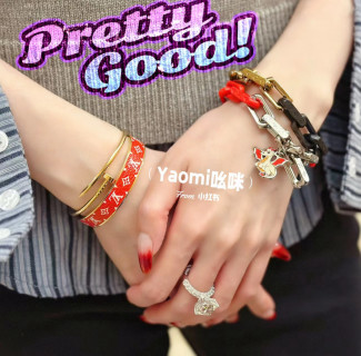 Louis Vuitton LV Monogram Chain Dragon Pendant Bracelet view 2