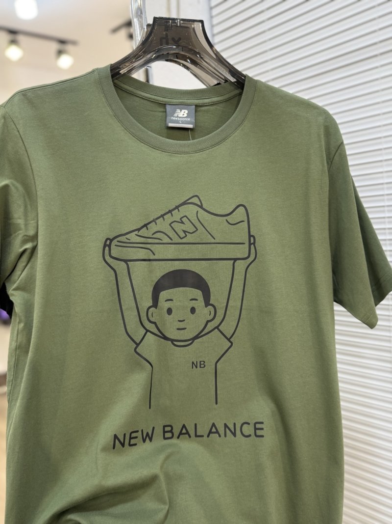 New Balance Pink Graphic Print T-Shirt view