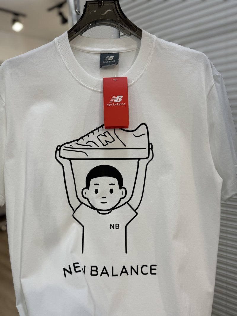 New Balance Pink Graphic Print T-Shirt view