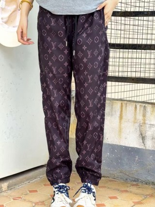 Louis Vuitton Monogram Track Pants Burgundy