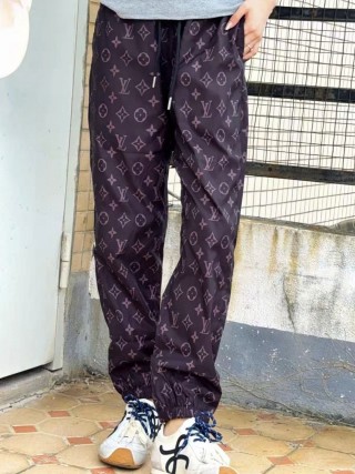 Louis Vuitton Monogram Track Pants Burgundy view 3