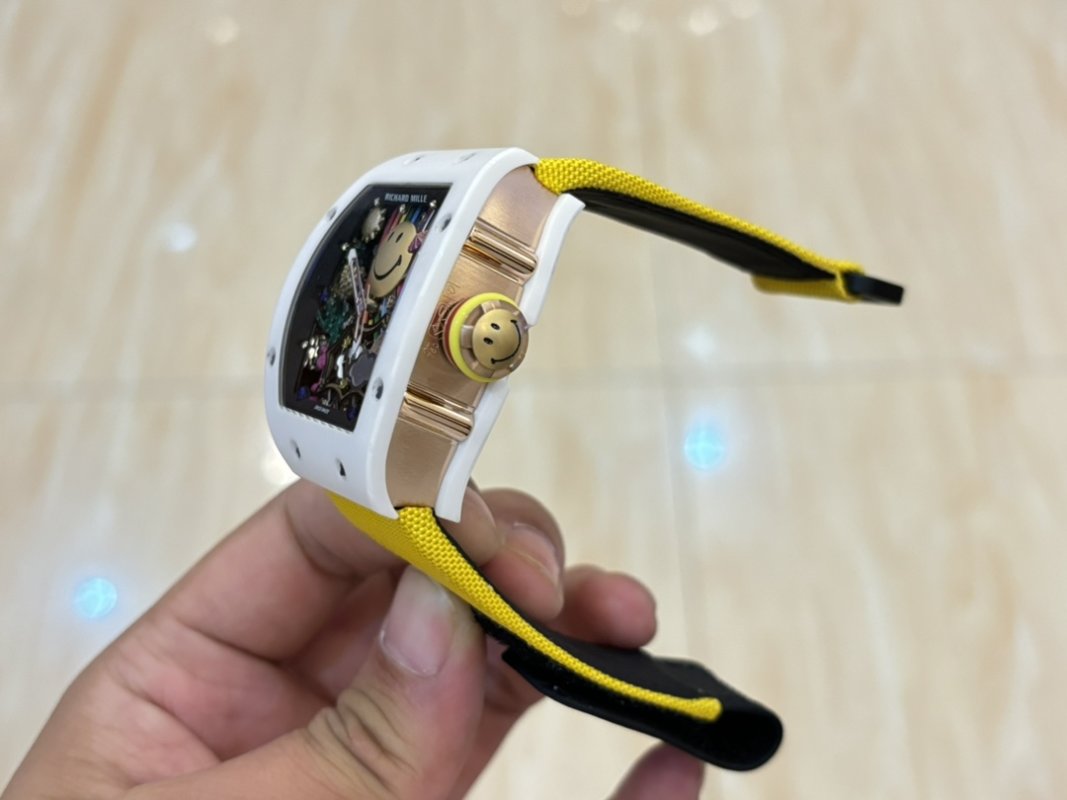 Richard Mille RM 88 Smiley V2 Automatic Tourbillon White & Yellow view