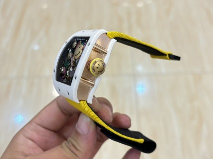 Richard Mille RM 88 Smiley V2 Automatic Tourbillon White & Yellow view 3
