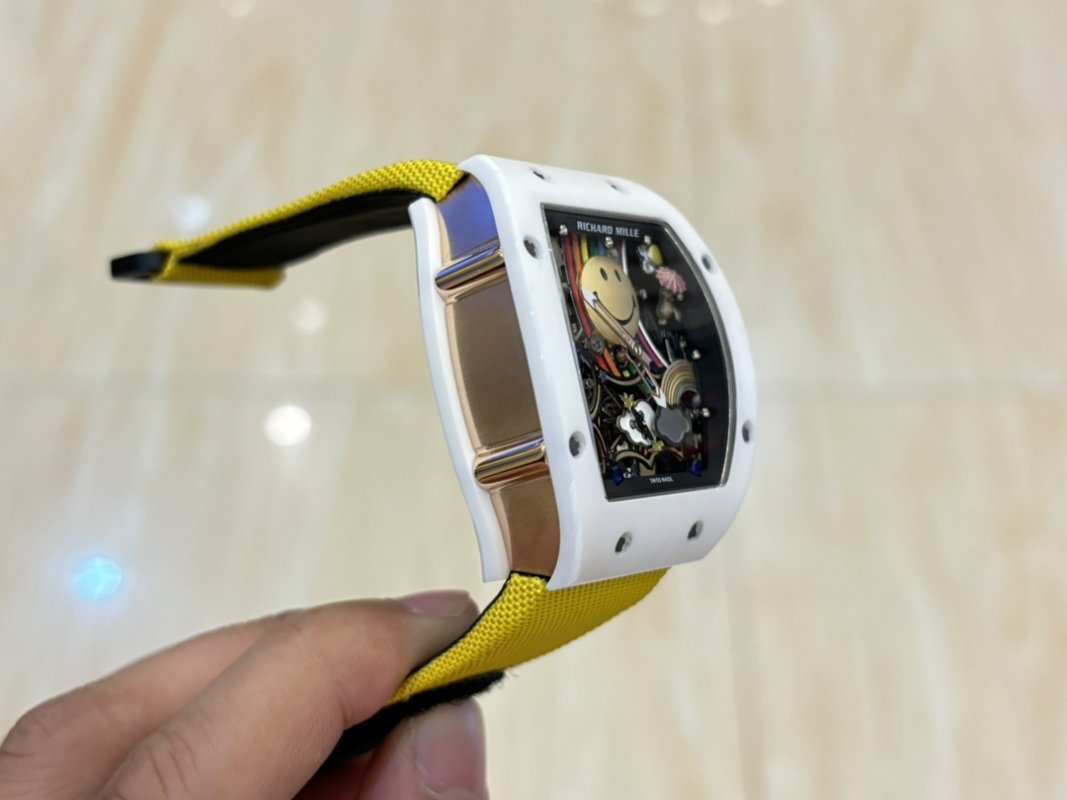 Richard Mille RM 88 Smiley V2 Automatic Tourbillon White & Yellow view